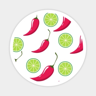 Chilli and Lime Magnet